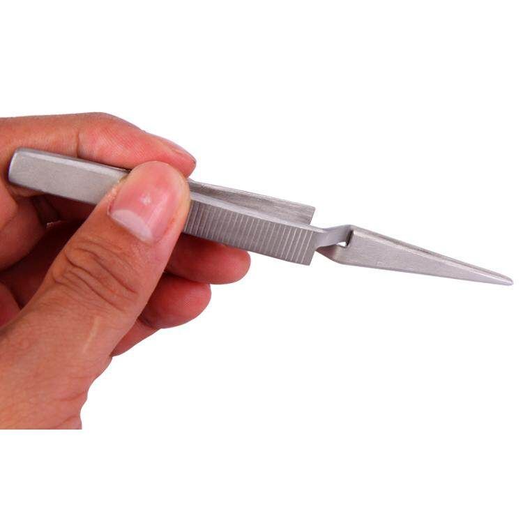 BEST BST-F12.5 Multifunctional Stainless Steel X Types Self Closed Tweezer For Mobile Phone Laptop Repair