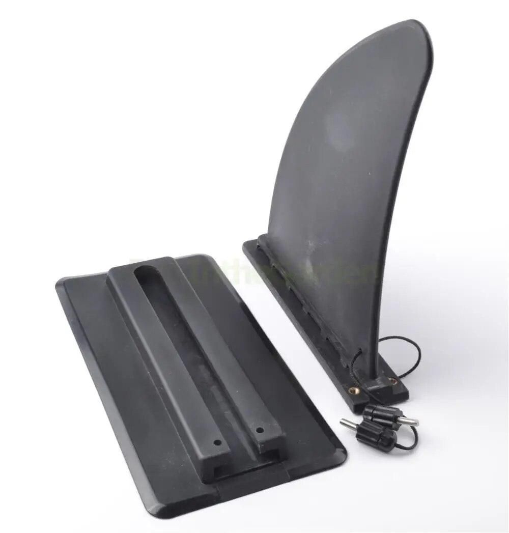 Black Tracking Integral Fin Skeg Watershed Board For Inflatable Boat Kayak Canoe Rubber Dinghy Accessories