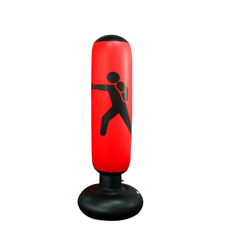 1.6M Inflatable Stress Punching Tower Bag Boxing Standing Water Base Training Pressure Relief