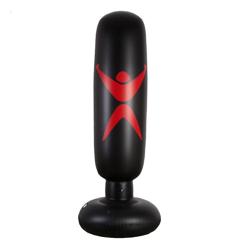 1.6M Inflatable Stress Punching Tower Bag Boxing Standing Water Base Training Pressure Relief