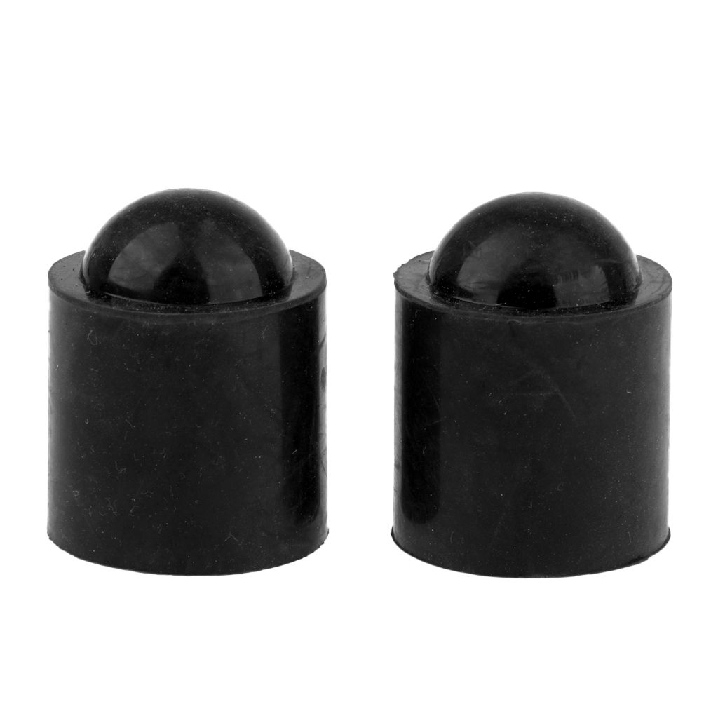 10pcs 3.6cm /1.4inch Rubber Pool Cues Tip Head Cover Black