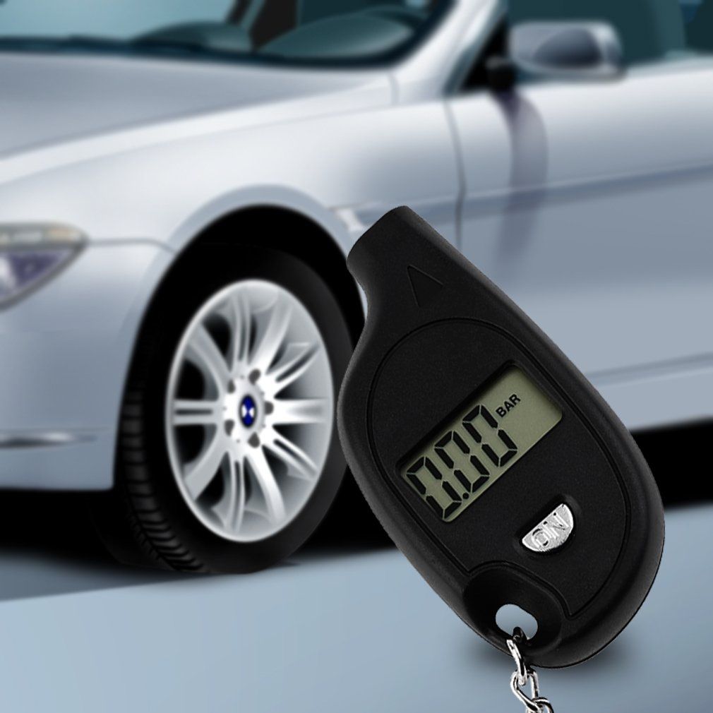Portable Mini LCD Digital Tire Tyre Air Pressure Gauge Tester Keychain Designs