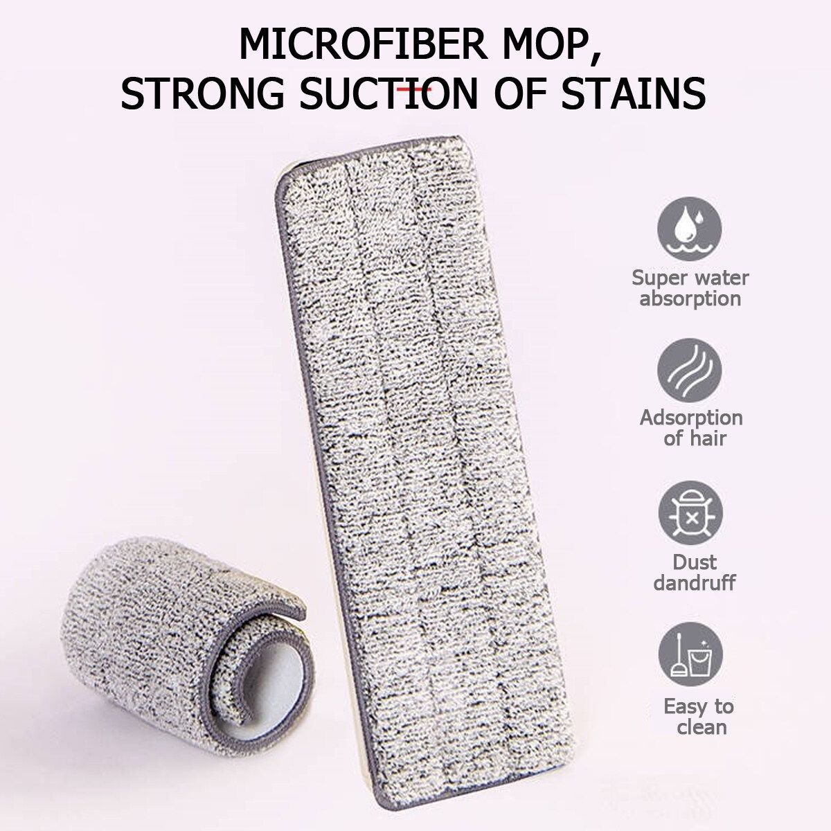 Multifuctional 360° Rotation Spin Flat Mop Bucket Set Auto Rebound Hand-free Floor Cleaning Squeeze