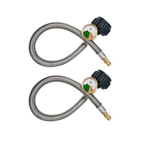 18Inch Stainless Steel Braided RV Regulator Propane Hose Connector