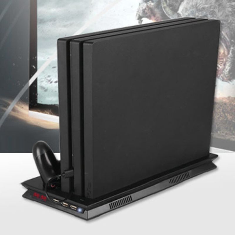Vertical Stand With Cooling Fan For Ps4 Slim/pro/regular 4