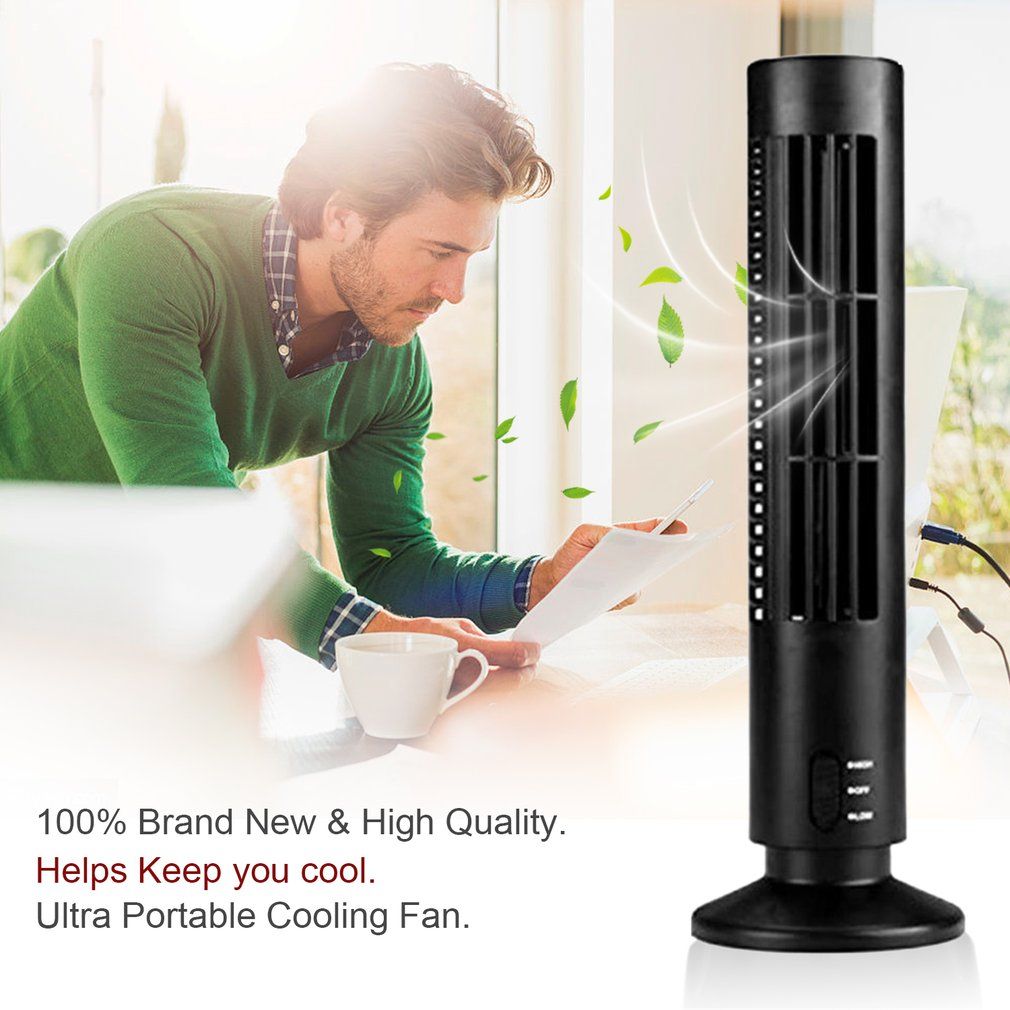 Mini Portable Usb Powered Tower Shape Pc Lapfan Deskcooling