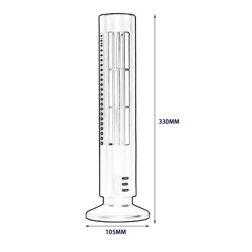 Mini Portable Usb Powered Tower Shape Pc Lapfan Deskcooling