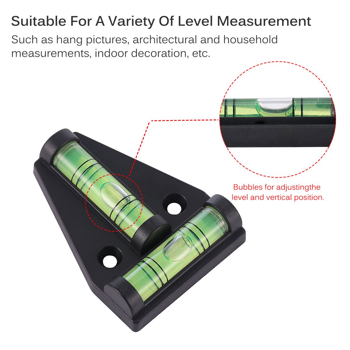 Measure Bubble Tool Mini Plastic Measure Instrument Green