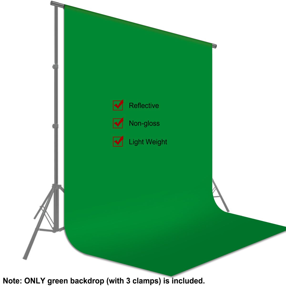 9 X 13 Feet/2.8 X 4 Meters Photography Background Photo Video Studio Fabric Backdrop Background Screen (Green)