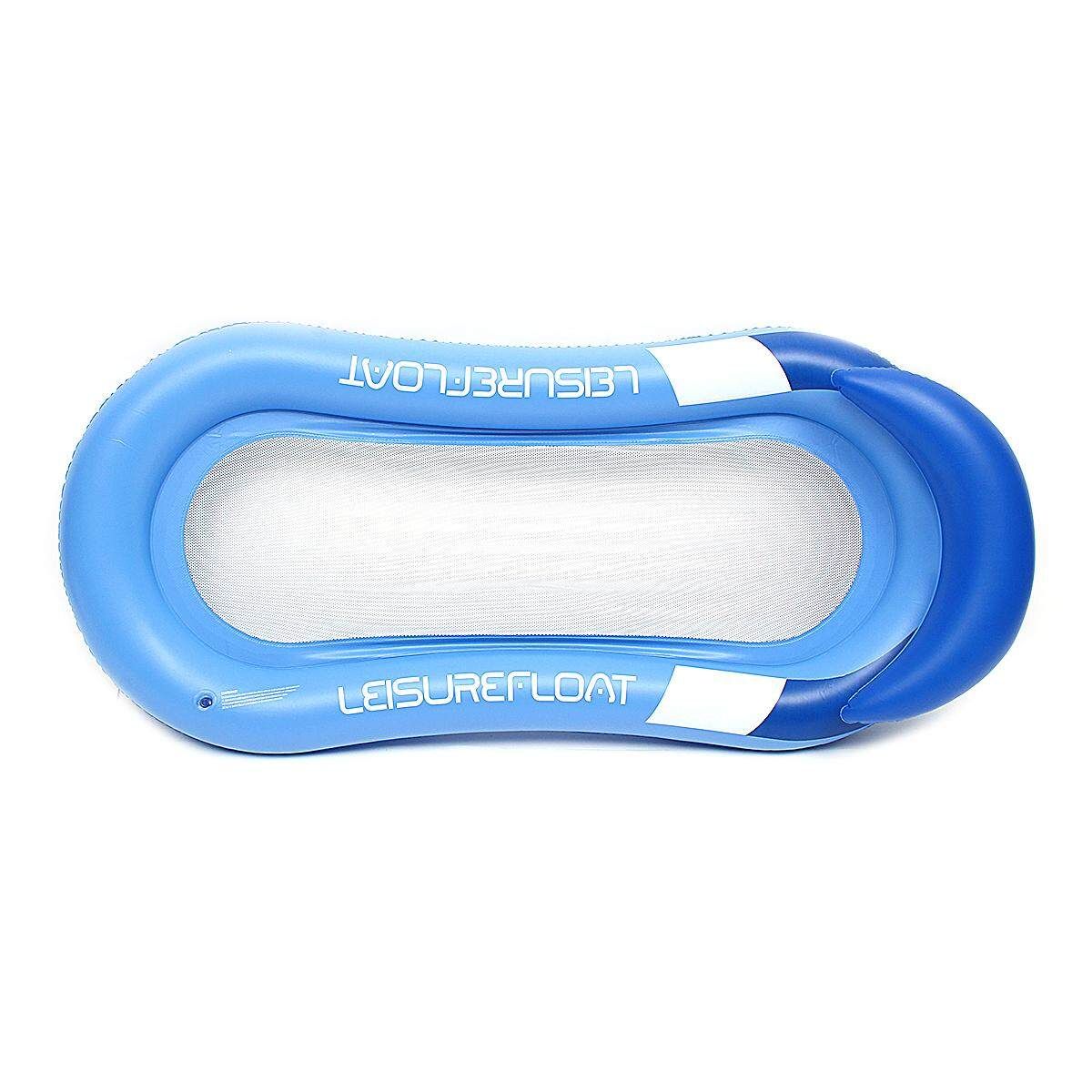 Summer Inflatable Swimming Pool Float Raft Tube Hammock Lounge Bed Chair Adult Water Sport Toy Bed Blue
