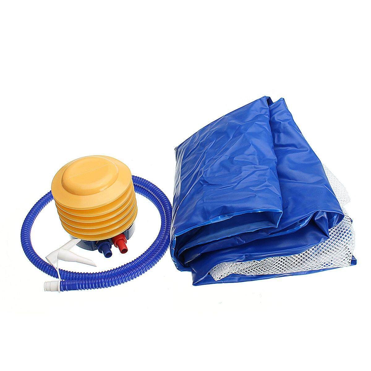 Summer Inflatable Swimming Pool Float Raft Tube Hammock Lounge Bed Chair Adult Water Sport Toy Bed Blue