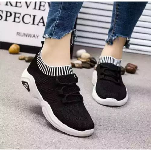 Ladies Casual Sneakers - Black