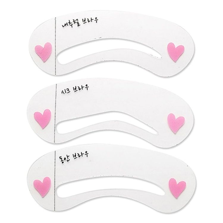 3 In 1 Eyebrow Stencil Shape Template Tools
