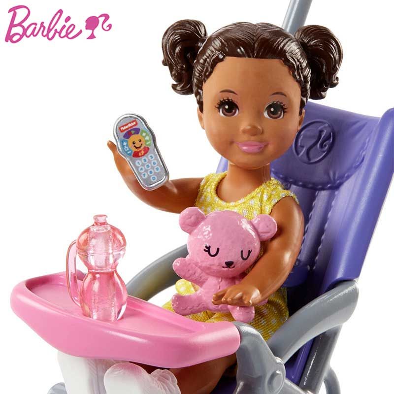 Barbie Little Baby Care Teacher Cart Combination