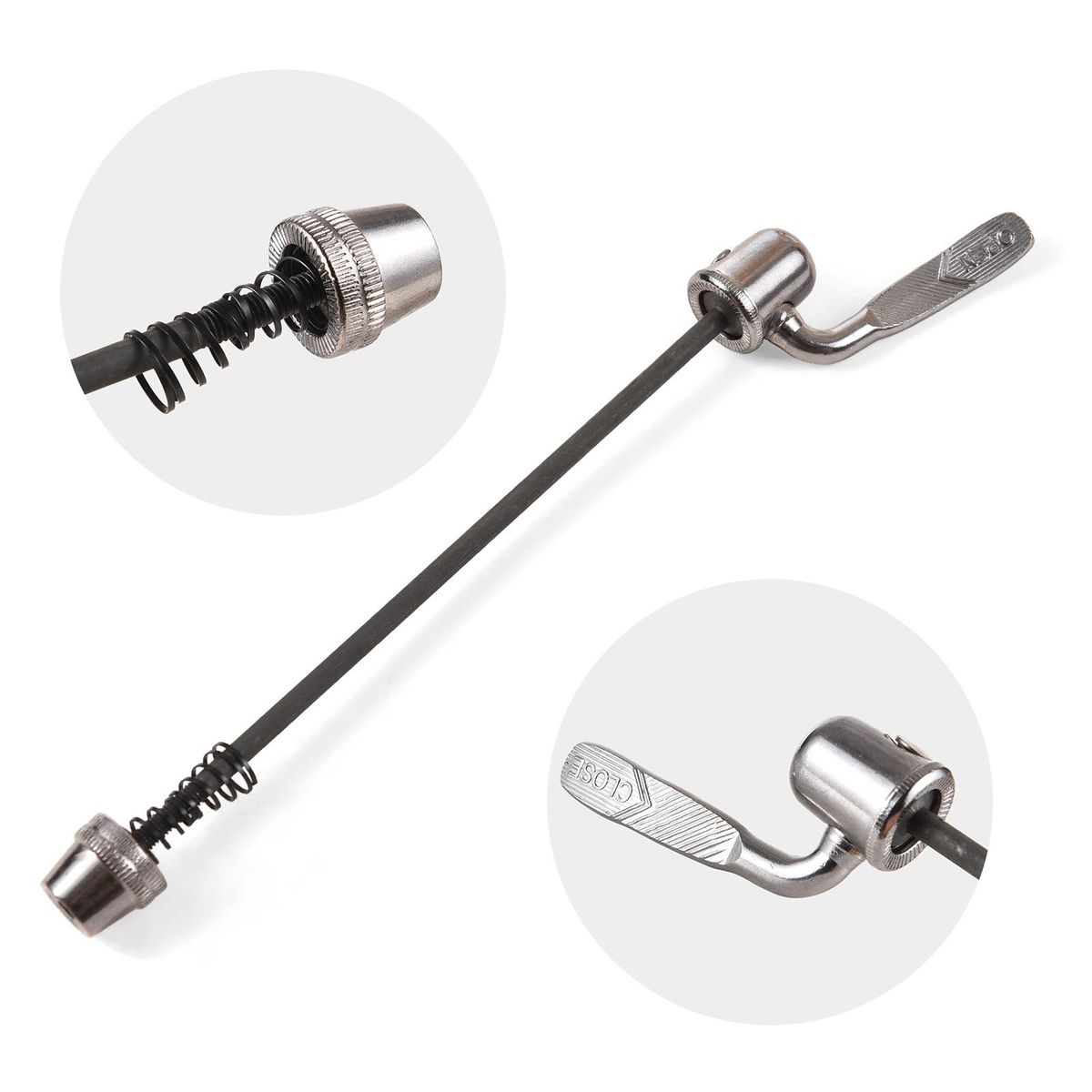 Bicycle Front Wheel Riser Block and Quick Release Skewer for Indoor Bike Training