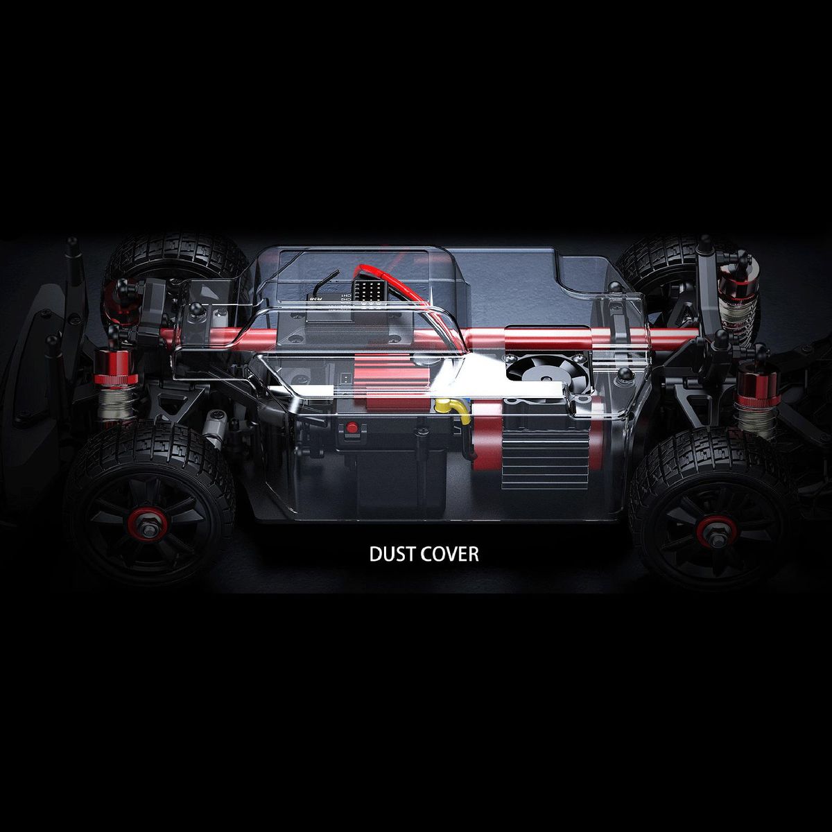Remote Control Drift Car Remote Control Car 1/14 2.4GHz High Speed 42km/h 4WD Vehicle Gifts for Kids Adults 2845 3700KV Brushless Motor with 3 Battery