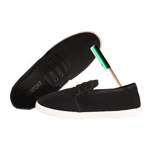 Ladies Attractive Flat Sneakers-black