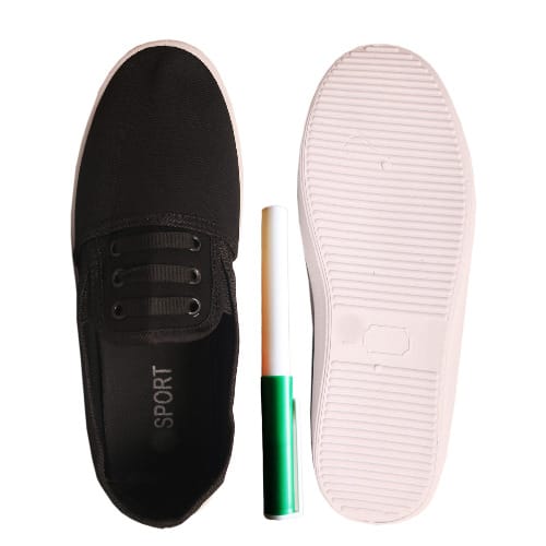 Ladies Attractive Flat Sneakers-black