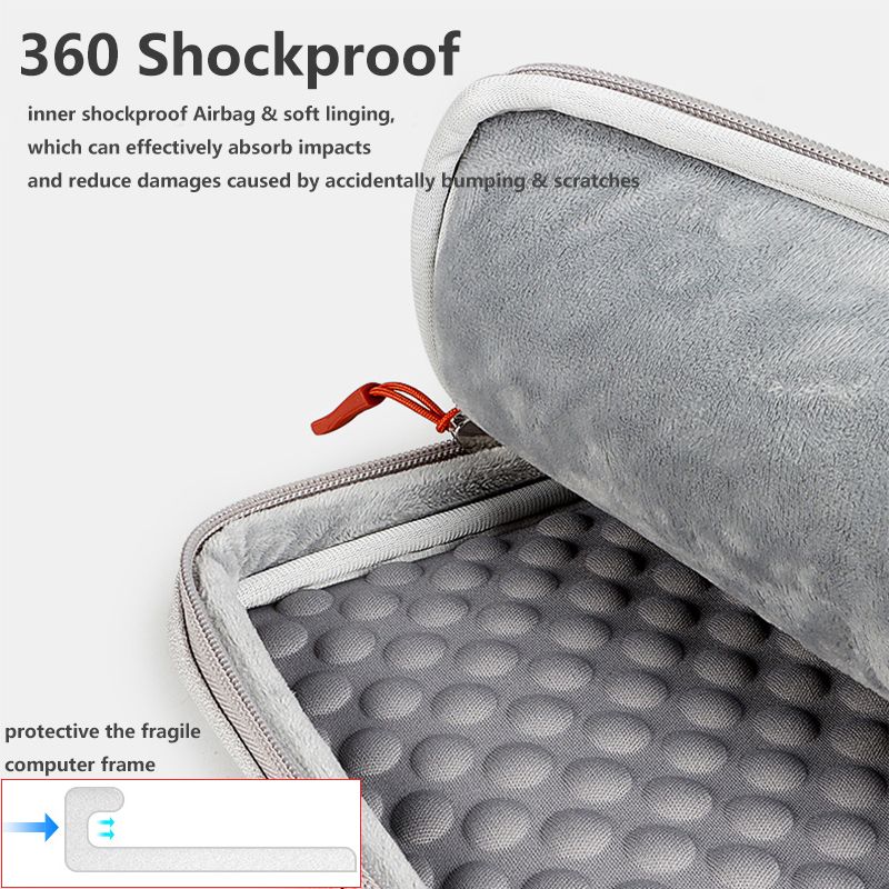 Shockproof Laptop Carring Case Bag 13.3 15.6 Inch For MacBook Air 13 M2 Chip Apple Mac Book Pro 14 16 2023 Huawei Dell Acer Asus(#Black)
