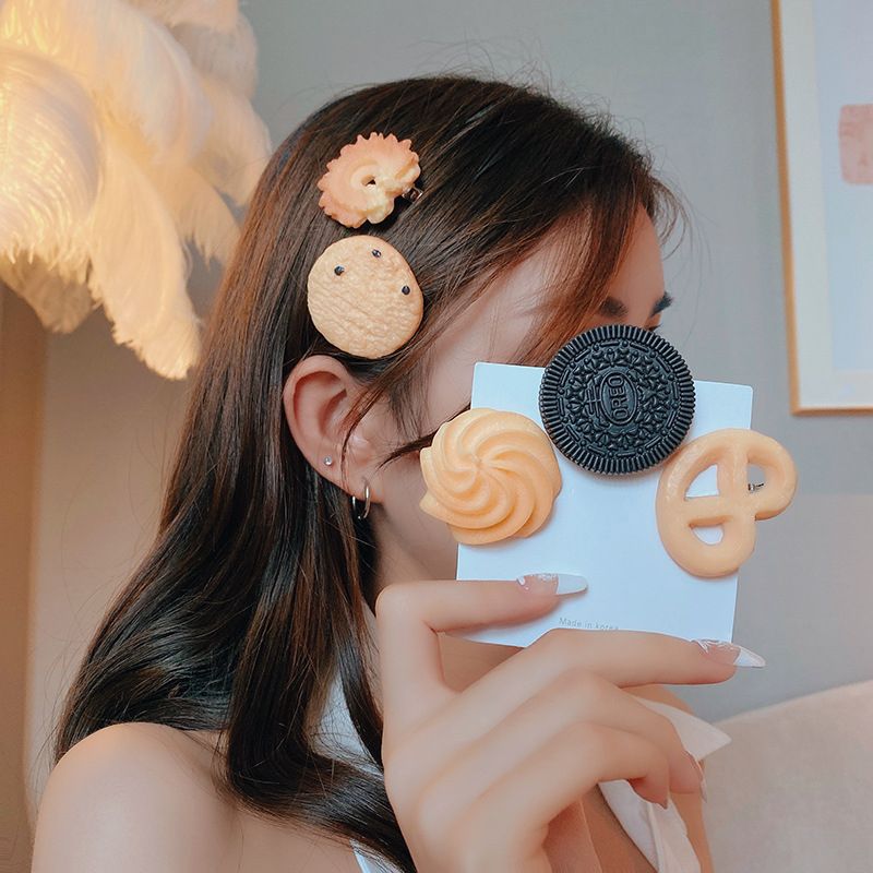 5 Pieces  Cookies Hair Clamps Clips Hair Parker