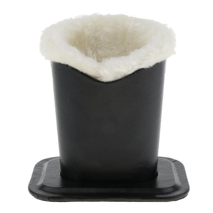 3pcs Desk Nightstand Plush Lined PU Eyeglass Holder Stand Protecting