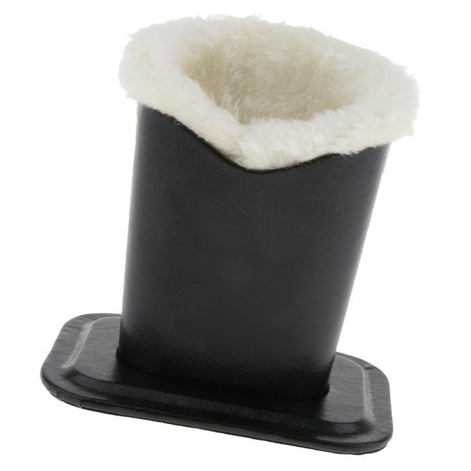 3pcs Desk Nightstand Plush Lined PU Eyeglass Holder Stand Protecting