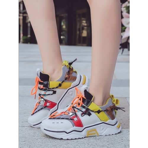 Yellow Multi Sneakers