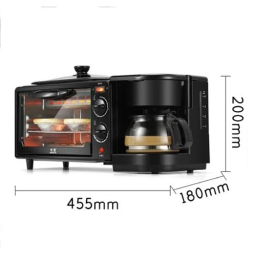 3in 1 Breakfast Making Machine Oven Multifunctional For Frying,baking And Coffee Making