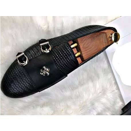 Men's Basket Buckle Leather Shoe