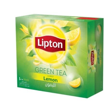 Lipton Green Tea With Lemon - 100 Tea Bags