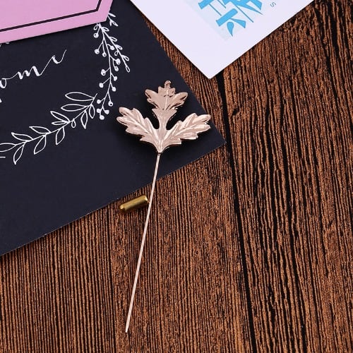 Gold And Silver Maple Leaf Brooch