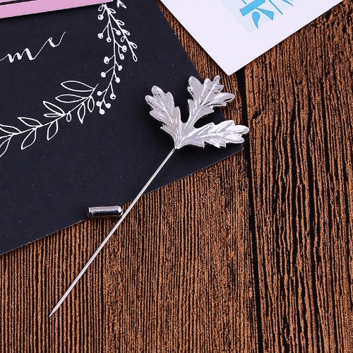 Gold And Silver Maple Leaf Brooch