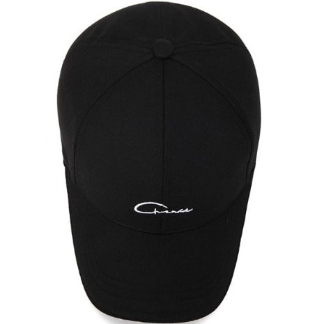 Baseball Face Cap - Black