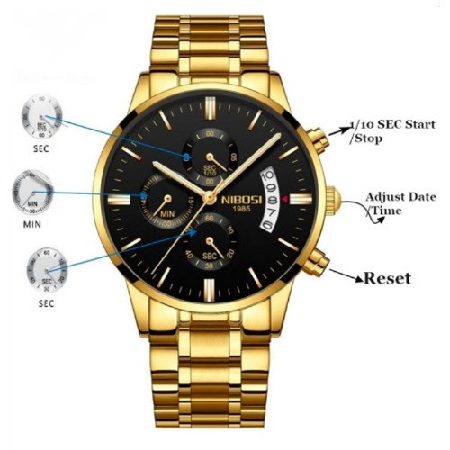 Original Nibosi Gold Wristwatch