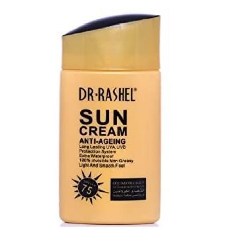 Long Lasting Anti-ageing Water Proof Sun Cream Spf+++ 75 -80g