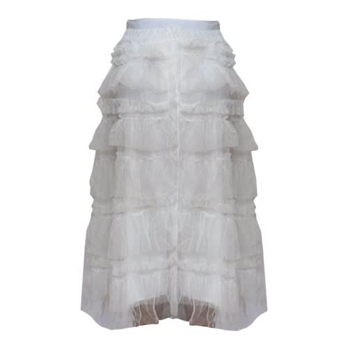 White Tulle Skirt
