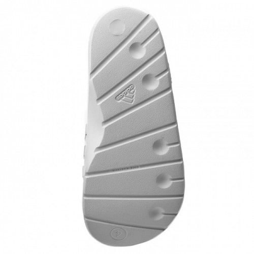 Men's Duramo Solar Soft Slide White With Black Stripes
