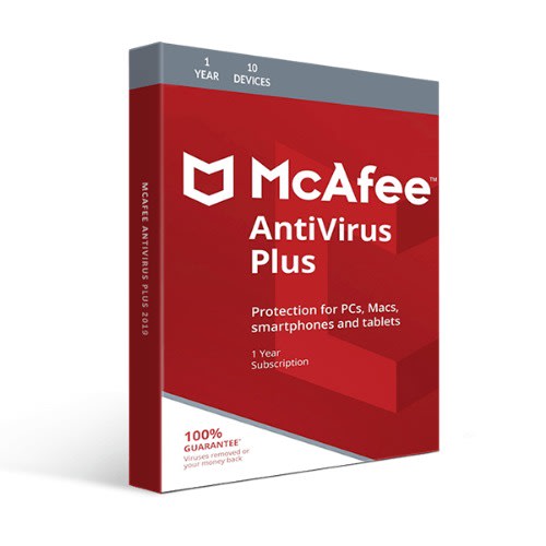 Mcafee Antivirus Plus - 10 Pc's - 1 Year