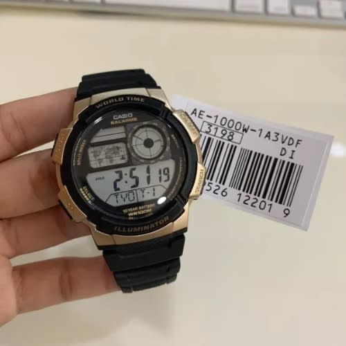 Men’s Quartz Stainless Steel And Resin Watch - Black