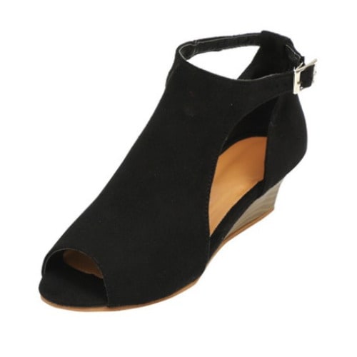 Ladies Roman Heel Wedge Shoe