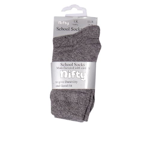 School Socks - Grey - Pack Of 3
