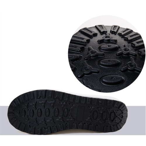 Ladies Suede T-bar Sneakers- Black