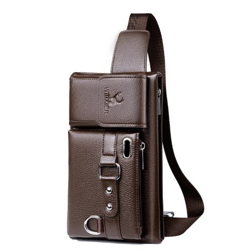 Leather Waist Bag - Unisex - Brown