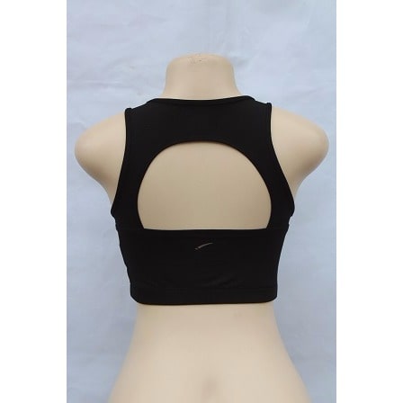 Women's Fitness Cage Bra - Black