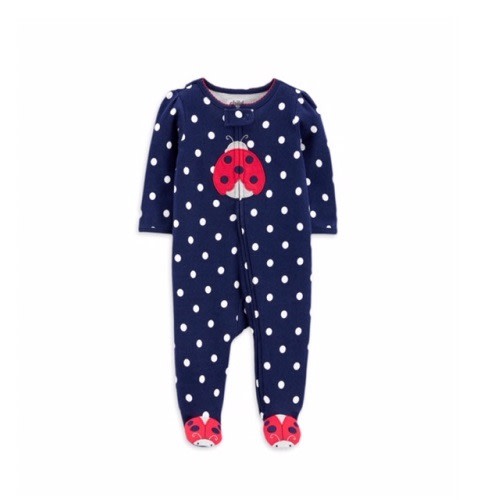 Child Of Mine Newborn Baby Girl Sleep N Play Sleeper Pyjamas - Ladybug