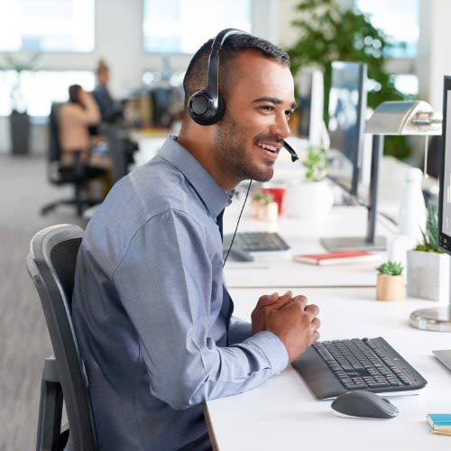 H390 Usb Headset, Stereo Headphones With Noise-cancelling Microphone, In-line Controls