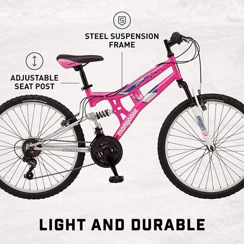 24" Girl's Bike - Light Pink
