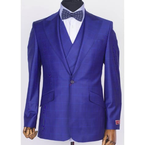 Three Piece Suit - Royal Blue