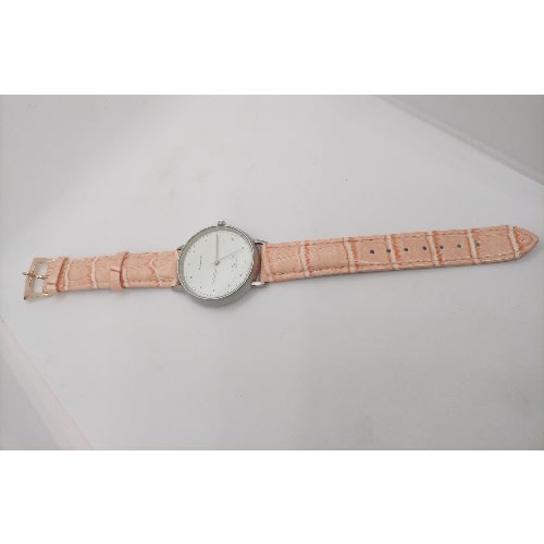 Lifesaver Unisex Leather Watch - Light Orange