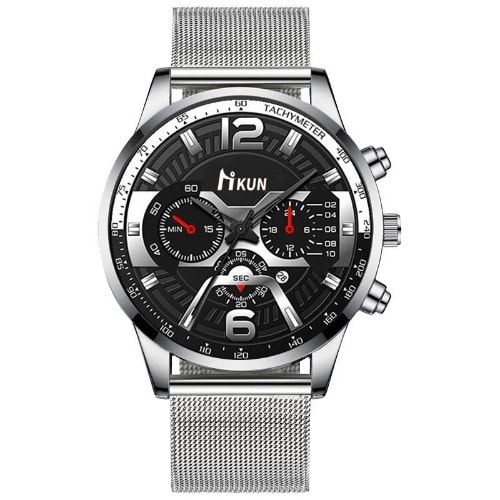 Men's Wrist Watch-Silver